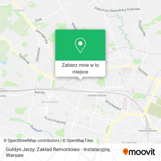 Mapa Gołdyn Jerzy. Zakład Remontowo - Instalacyjny