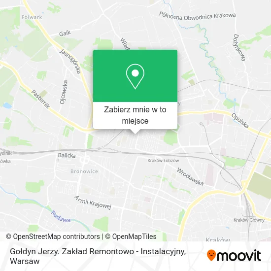 Mapa Gołdyn Jerzy. Zakład Remontowo - Instalacyjny