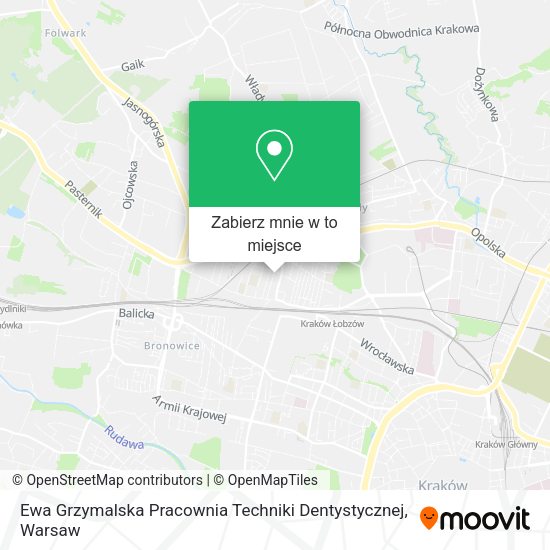 Mapa Ewa Grzymalska Pracownia Techniki Dentystycznej