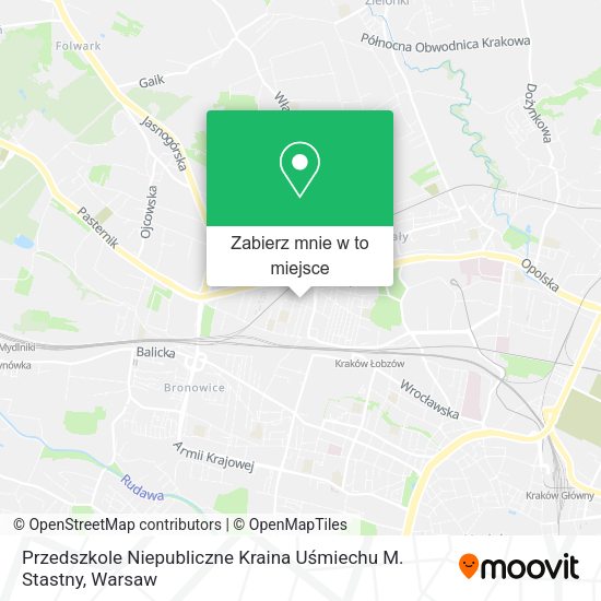 Mapa Przedszkole Niepubliczne Kraina Uśmiechu M. Stastny