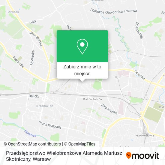 Mapa Przedsiębiorstwo Wielobranżowe Alameda Mariusz Skotniczny