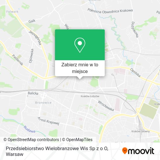 Mapa Przedsiebiorstwo Wielobranzowe Wis Sp z o O