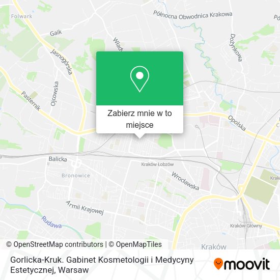 Mapa Gorlicka-Kruk. Gabinet Kosmetologii i Medycyny Estetycznej