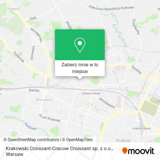 Mapa Krakowski Croissant-Cracow Croissant sp. z o.o.