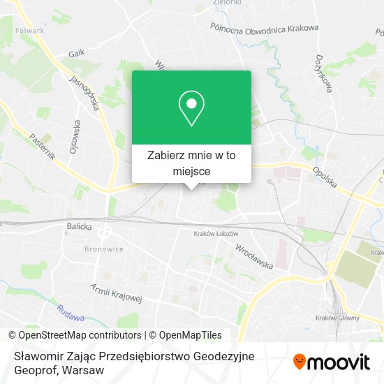 Mapa Sławomir Zając Przedsiębiorstwo Geodezyjne Geoprof