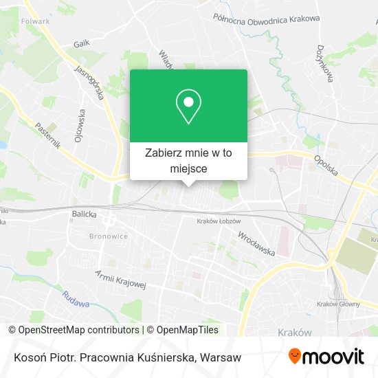 Mapa Kosoń Piotr. Pracownia Kuśnierska