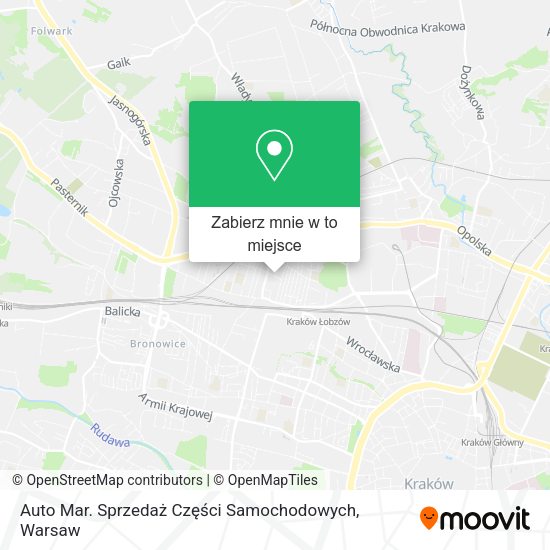 Mapa Auto Mar. Sprzedaż Części Samochodowych