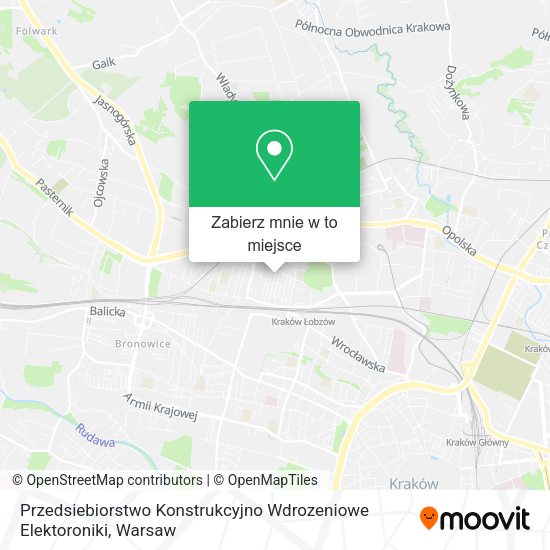 Mapa Przedsiebiorstwo Konstrukcyjno Wdrozeniowe Elektoroniki