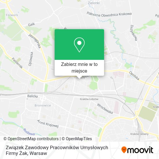 Mapa Związek Zawodowy Pracowników Umysłowych Firmy Żak