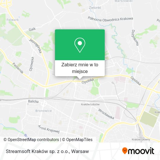 Mapa Streamsoft Kraków sp. z o.o.