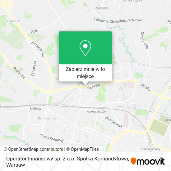 Mapa Operator Finansowy sp. z o.o. Spółka Komandytowa