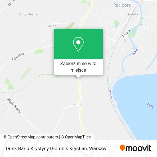 Mapa Drink Bar u Krystyny Głombik Krystian