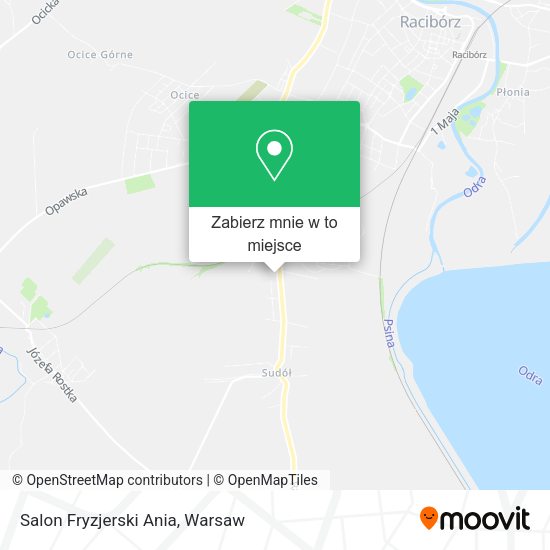 Mapa Salon Fryzjerski Ania