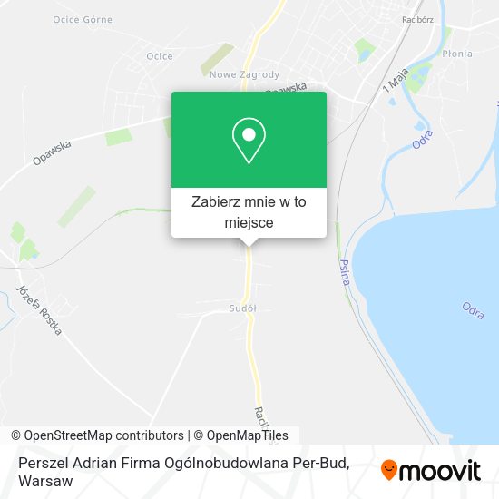 Mapa Perszel Adrian Firma Ogólnobudowlana Per-Bud