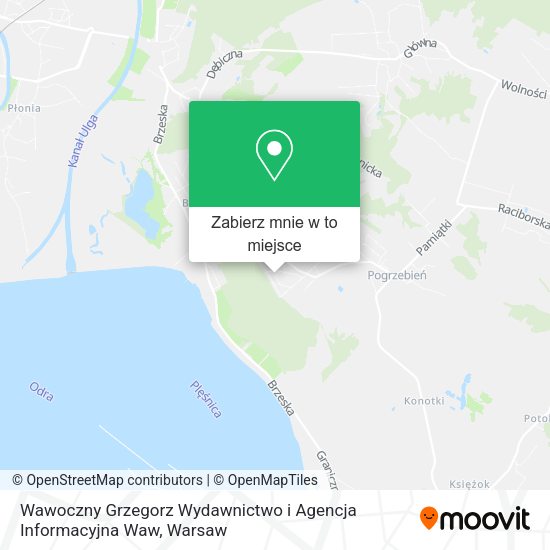 Mapa Wawoczny Grzegorz Wydawnictwo i Agencja Informacyjna Waw