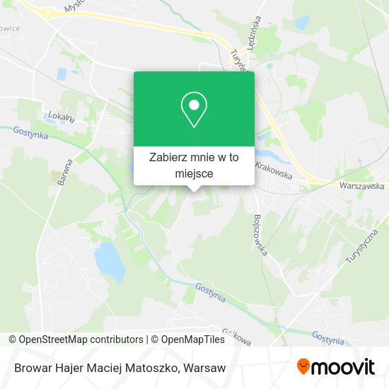 Mapa Browar Hajer Maciej Matoszko