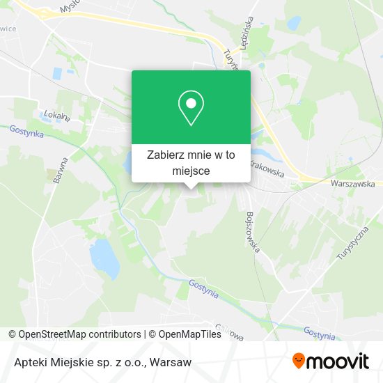 Mapa Apteki Miejskie sp. z o.o.