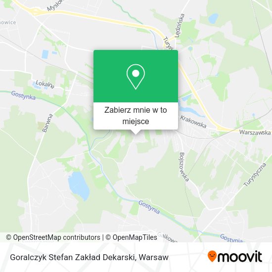 Mapa Goralczyk Stefan Zakład Dekarski