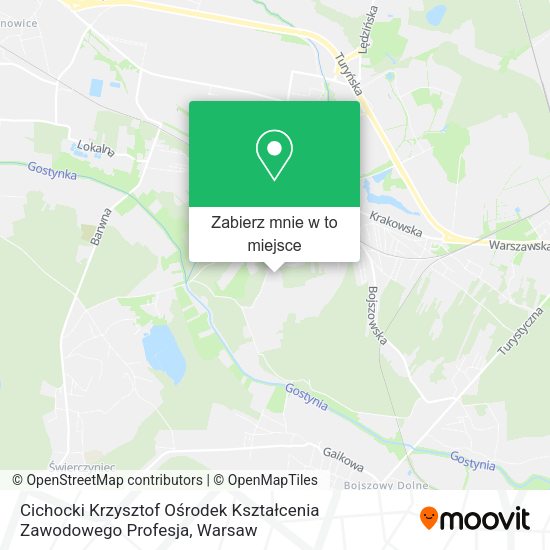 Mapa Cichocki Krzysztof Ośrodek Kształcenia Zawodowego Profesja