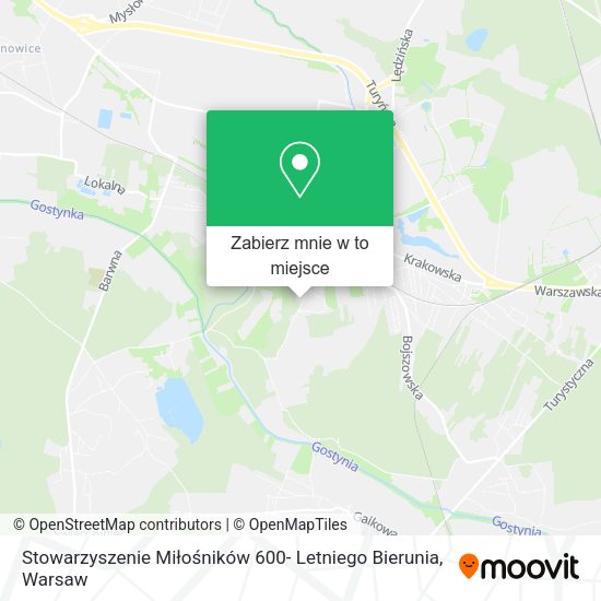 Mapa Stowarzyszenie Miłośników 600- Letniego Bierunia