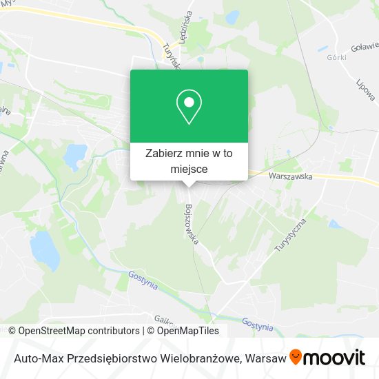 Mapa Auto-Max Przedsiębiorstwo Wielobranżowe