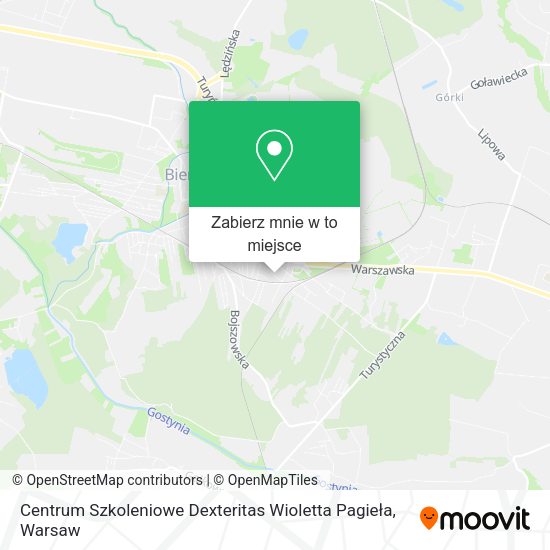 Mapa Centrum Szkoleniowe Dexteritas Wioletta Pagieła