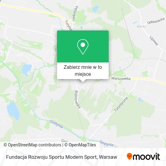 Mapa Fundacja Rozwoju Sportu Modern Sport