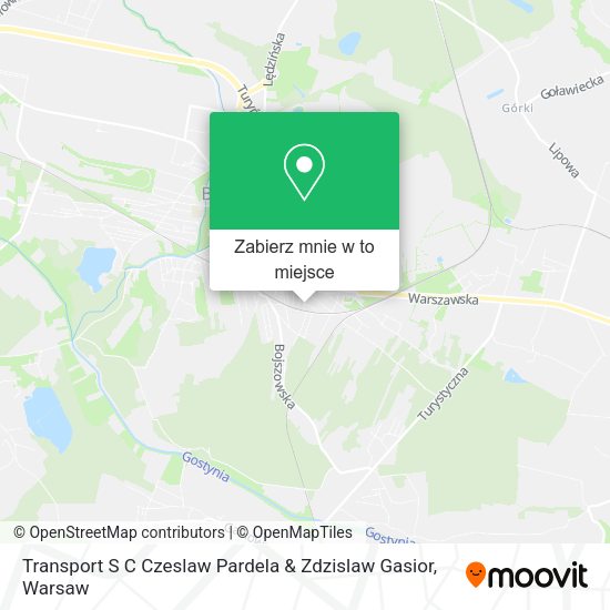 Mapa Transport S C Czeslaw Pardela & Zdzislaw Gasior