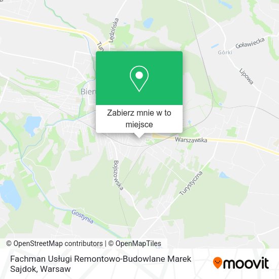 Mapa Fachman Usługi Remontowo-Budowlane Marek Sajdok