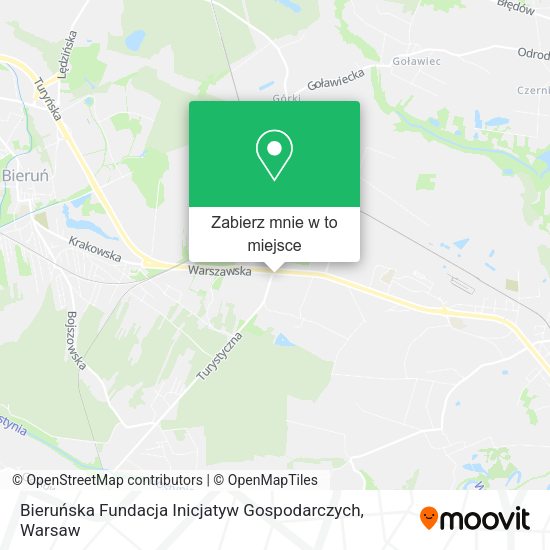 Mapa Bieruńska Fundacja Inicjatyw Gospodarczych