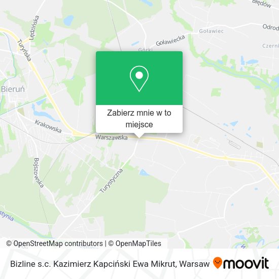 Mapa Bizline s.c. Kazimierz Kapciński Ewa Mikrut