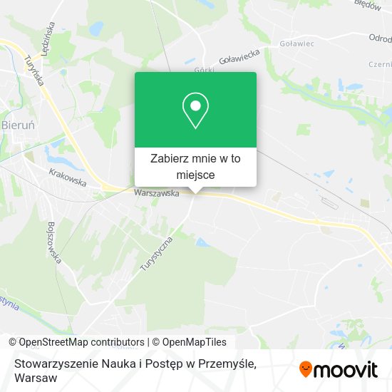 Mapa Stowarzyszenie Nauka i Postęp w Przemyśle