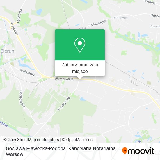 Mapa Gosława Pławecka-Podoba. Kancelaria Notarialna