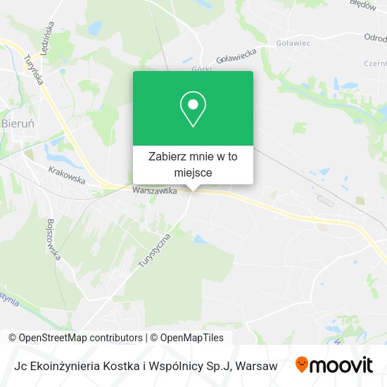 Mapa Jc Ekoinżynieria Kostka i Wspólnicy Sp.J