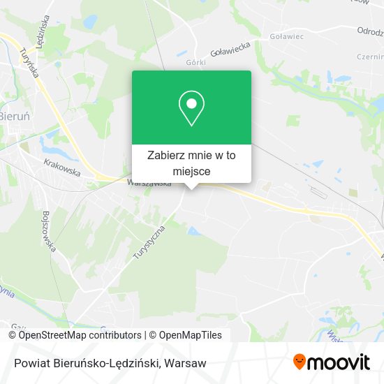 Mapa Powiat Bieruńsko-Lędziński