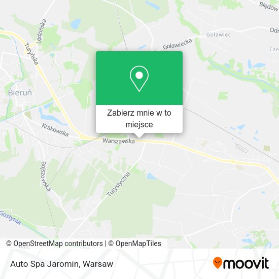 Mapa Auto Spa Jaromin