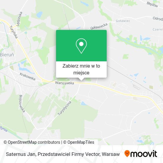 Mapa Saternus Jan, Przedstawiciel Firmy Vector