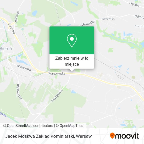 Mapa Jacek Moskwa Zakład Kominiarski