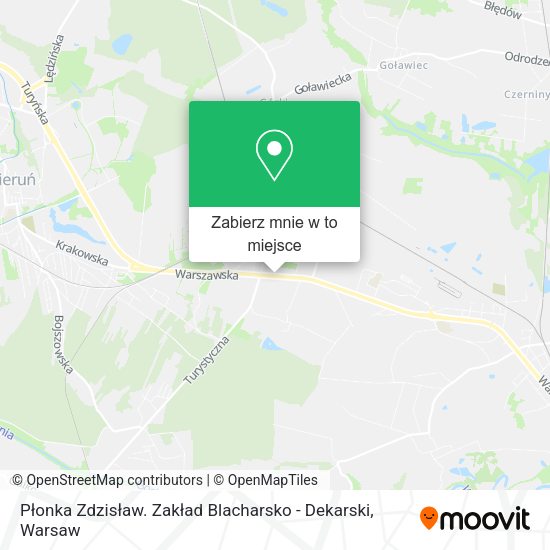 Mapa Płonka Zdzisław. Zakład Blacharsko - Dekarski