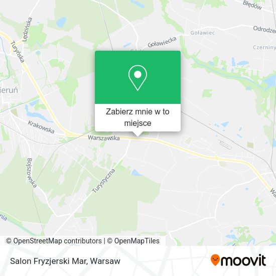 Mapa Salon Fryzjerski Mar