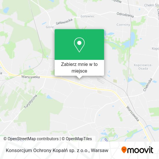 Mapa Konsorcjum Ochrony Kopalń sp. z o.o.