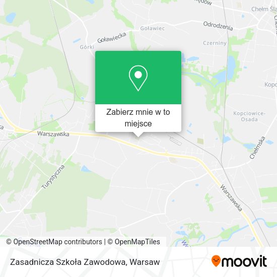 Mapa Zasadnicza Szkoła Zawodowa