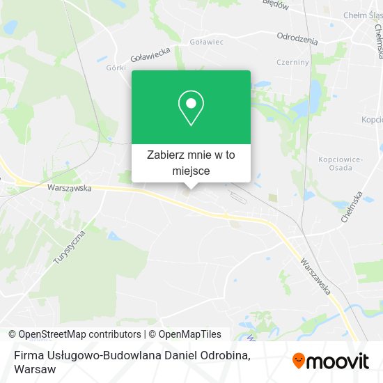 Mapa Firma Usługowo-Budowlana Daniel Odrobina