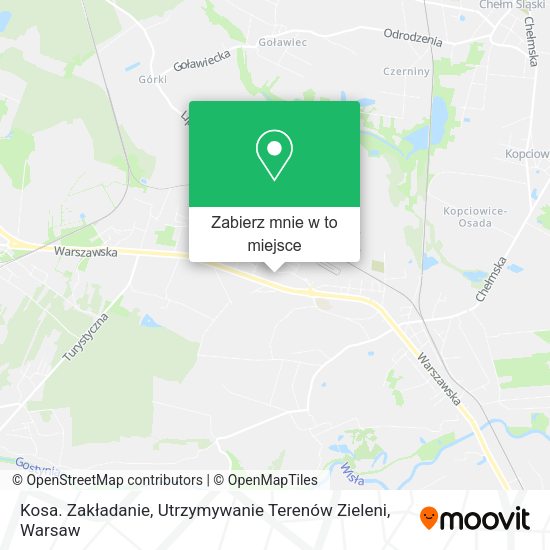 Mapa Kosa. Zakładanie, Utrzymywanie Terenów Zieleni