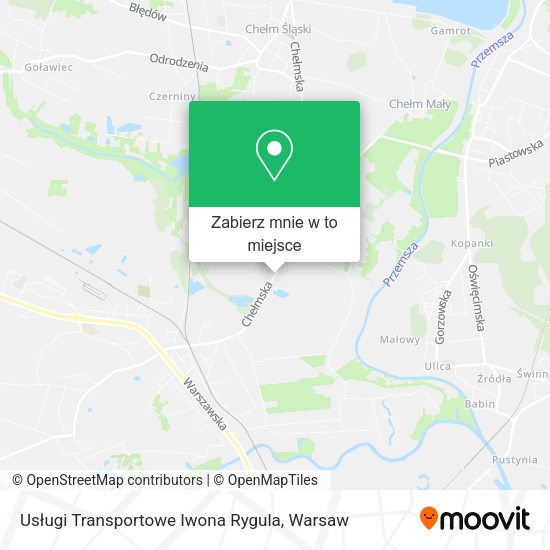 Mapa Usługi Transportowe Iwona Rygula