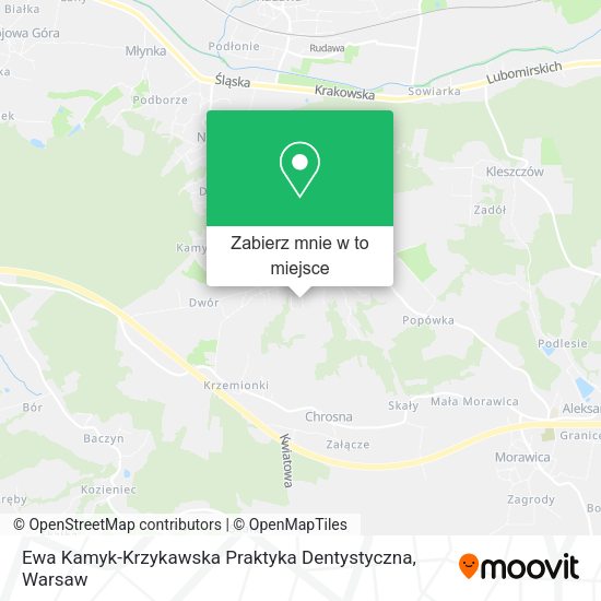 Mapa Ewa Kamyk-Krzykawska Praktyka Dentystyczna