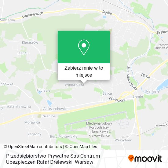 Mapa Przedsiębiorstwo Prywatne Sas Centrum Ubezpieczen Rafał Drelewski