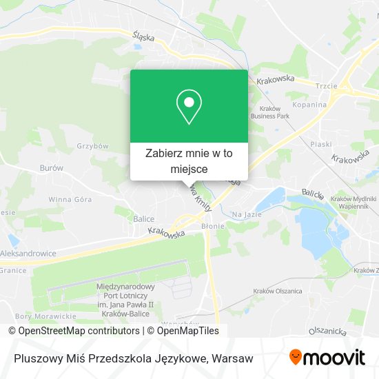 Mapa Pluszowy Miś Przedszkola Językowe