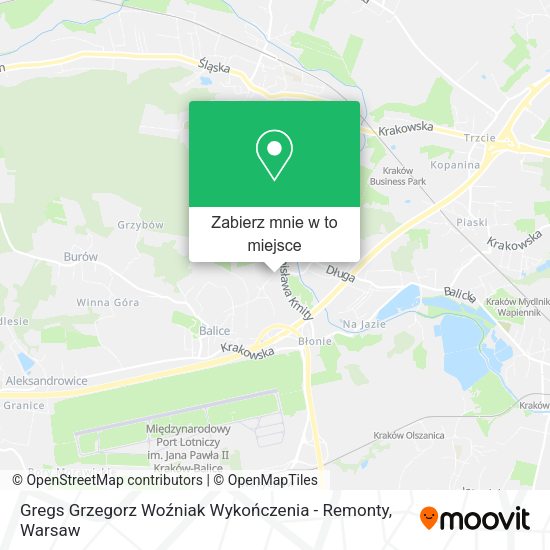 Mapa Gregs Grzegorz Woźniak Wykończenia - Remonty