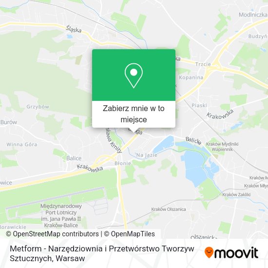 Mapa Metform - Narzędziownia i Przetwórstwo Tworzyw Sztucznych